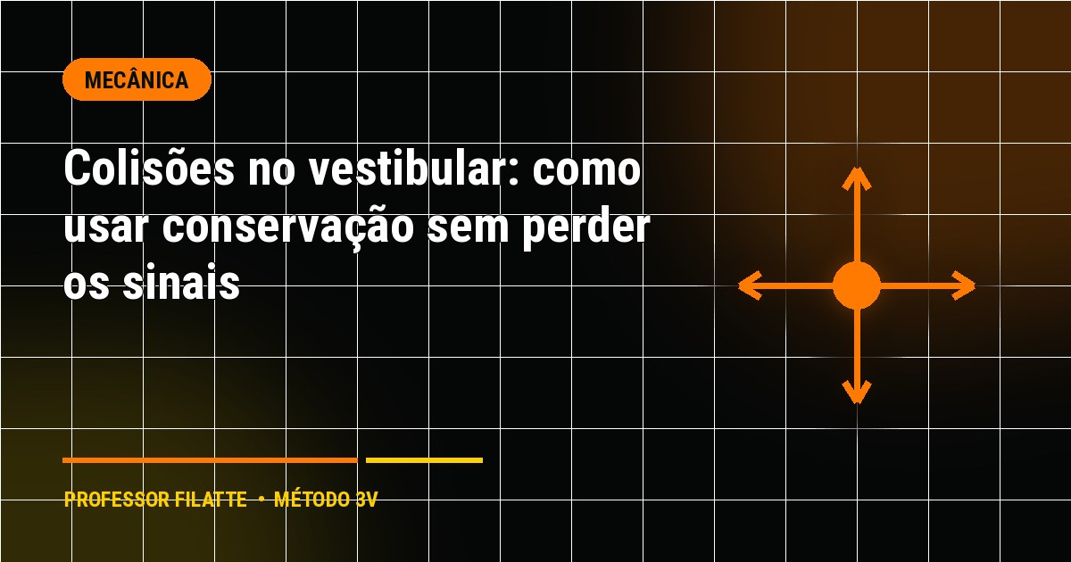 Colisões no vestibular: como usar conservação sem perder os sinais