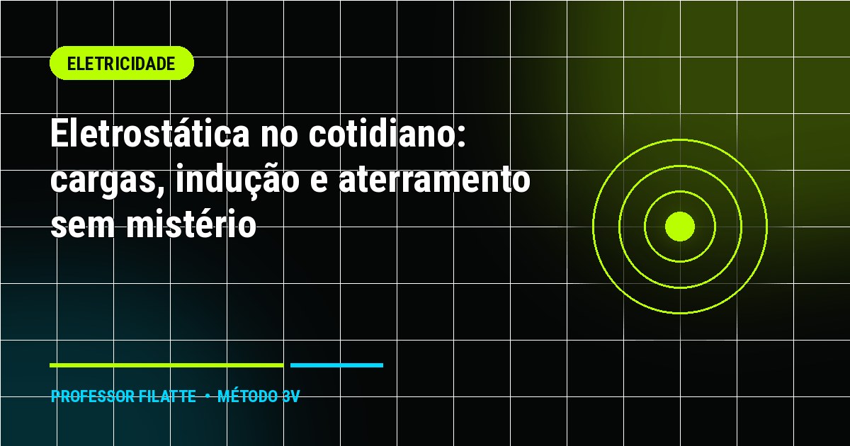 Eletrostática no cotidiano: cargas, indução e aterramento sem mistério