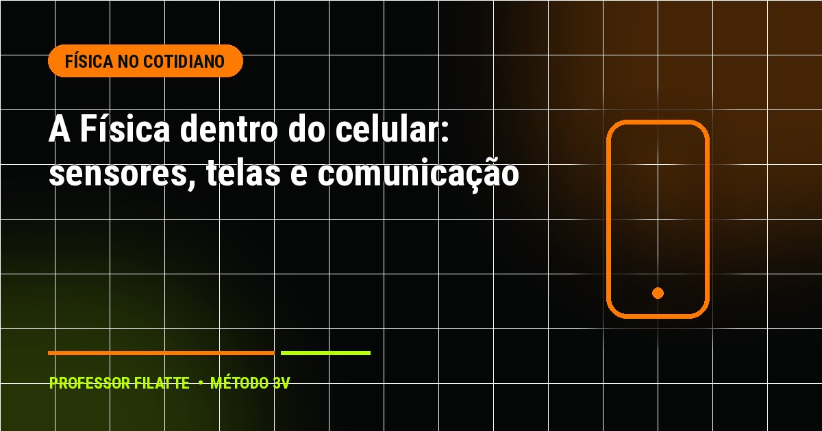 A Física dentro do celular: sensores, telas e comunicação