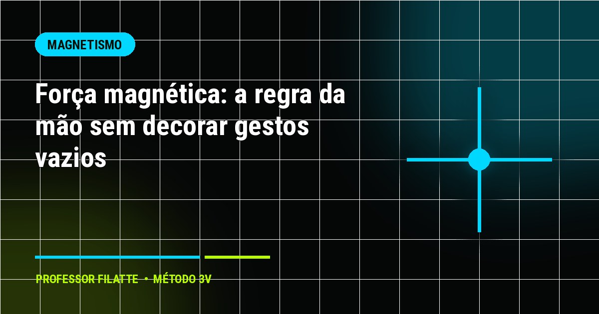 Força magnética: a regra da mão sem decorar gestos vazios