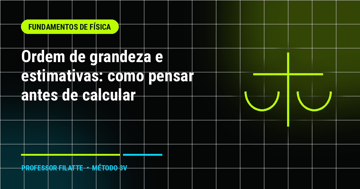 Ordem de grandeza e estimativas: como pensar antes de calcular
