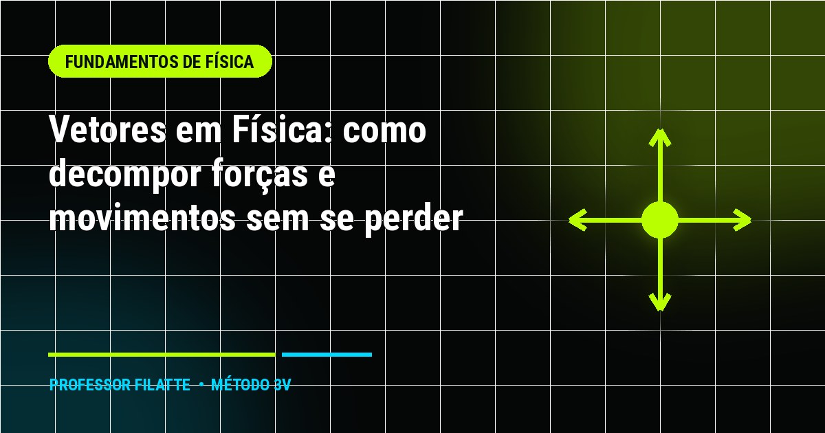 Vetores em Física: como decompor forças e movimentos sem se perder